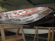 Minisail Meson varnished hull